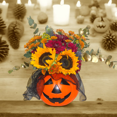 Vibrant Pumpkin Basket for Halloween